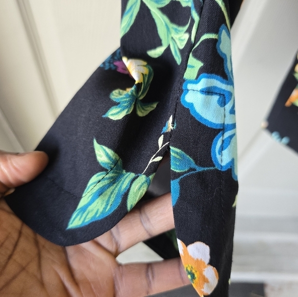 Zac & Rachel Ankle Pants Women Floral Stretch Casual Size 14P Artsy Boho… - Picture 9 of 13